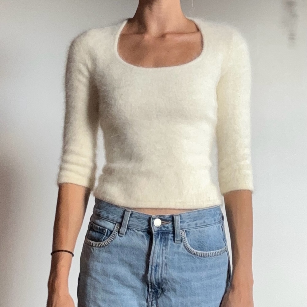 Bebe Angora Rabbit Hair Sweater - Picture 6 of 6